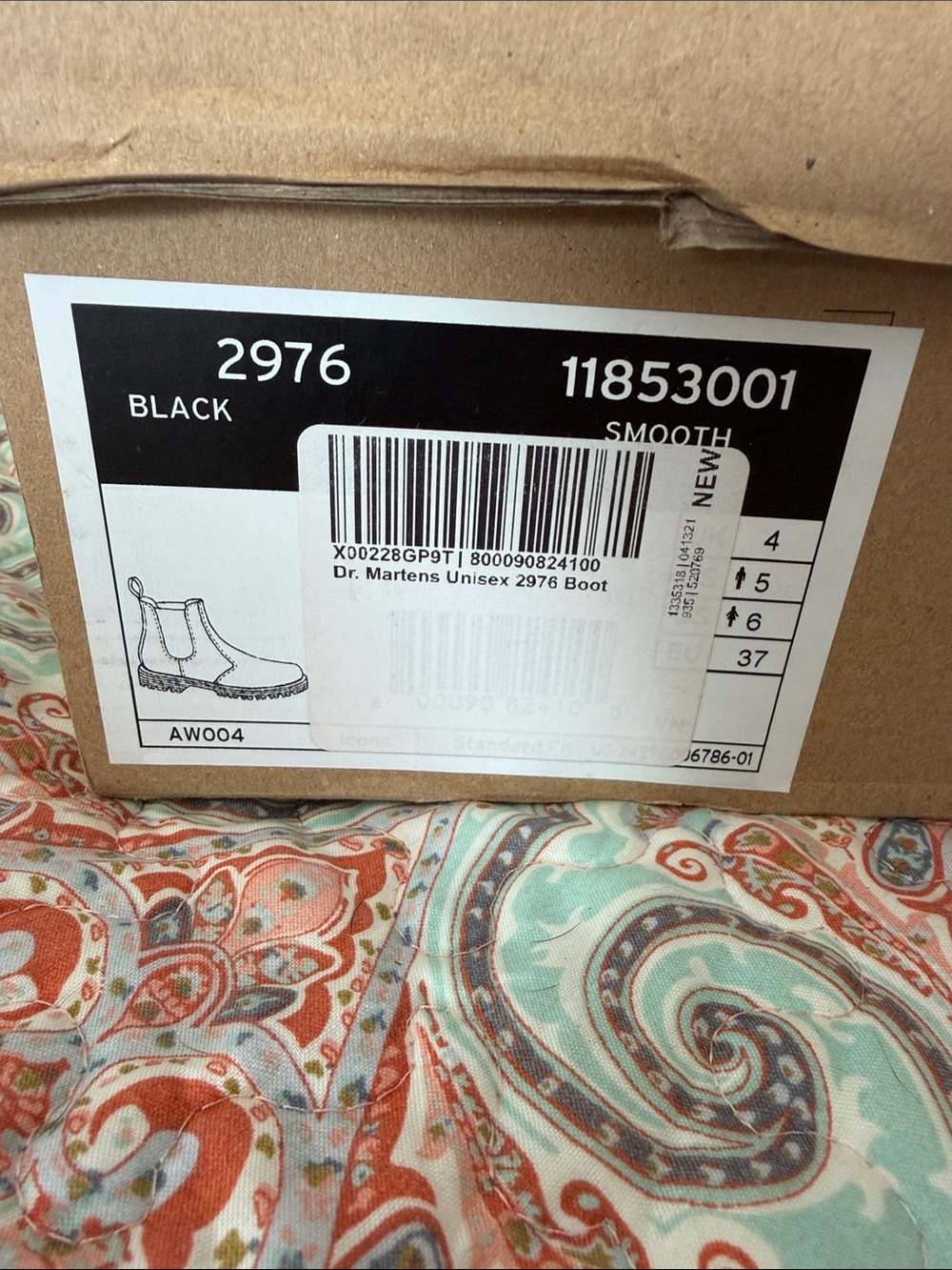 Dr. Martens Black Chelsea Boots with Tan Pull Tabs - Picture 7 of 7